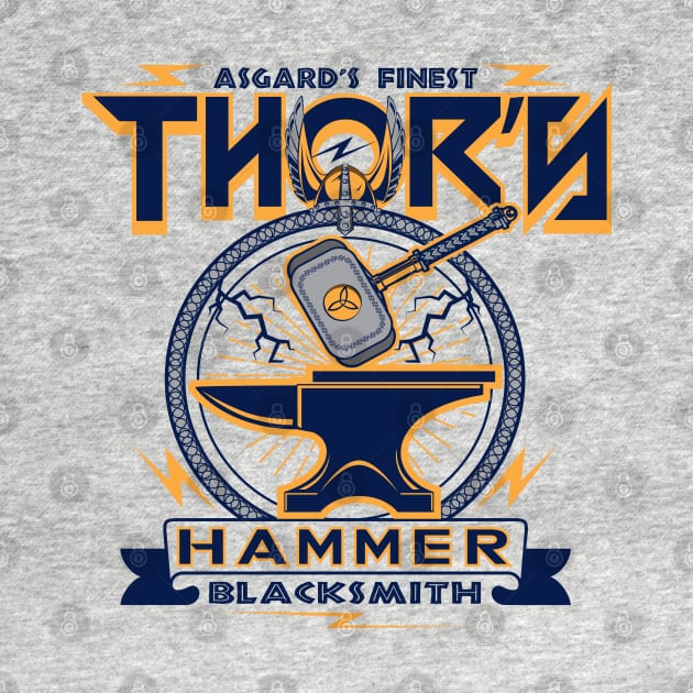 Thor's Blacksmith by Alema Art